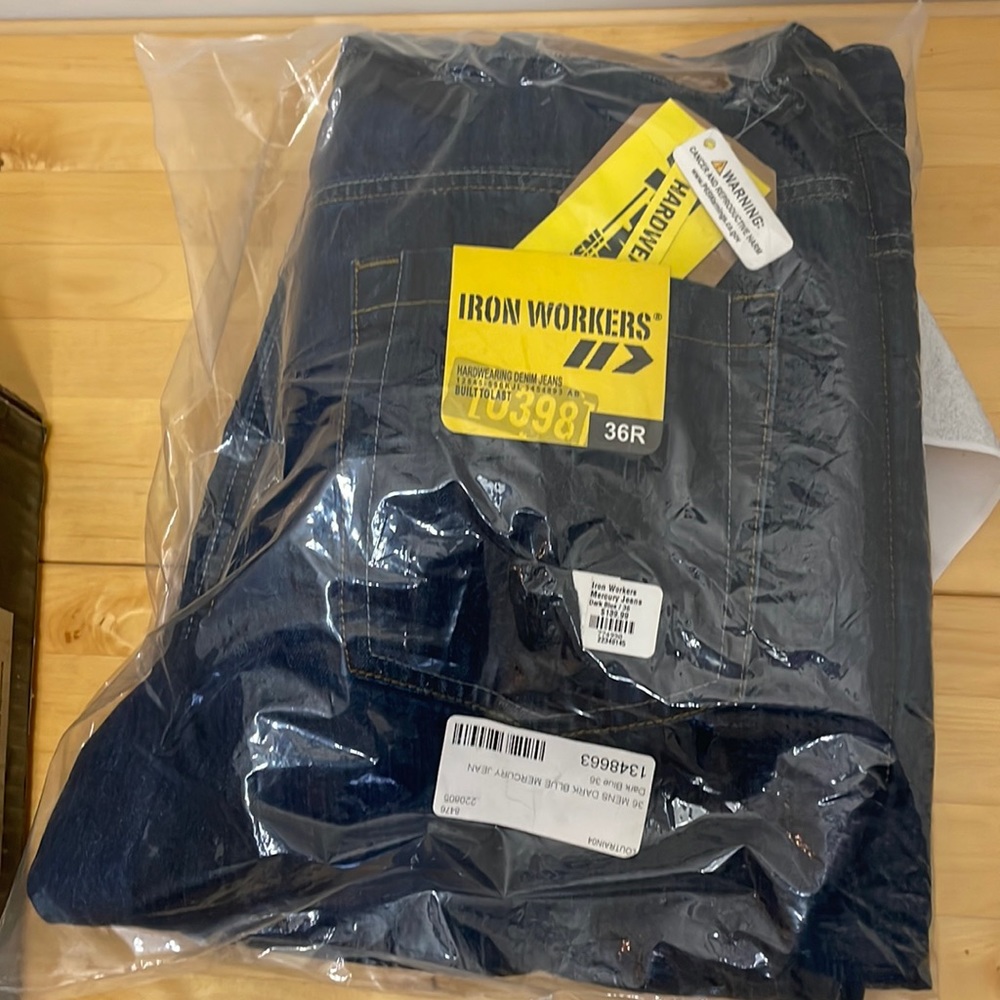 Iron Workers 36R Hard Wearing Denim Jeans